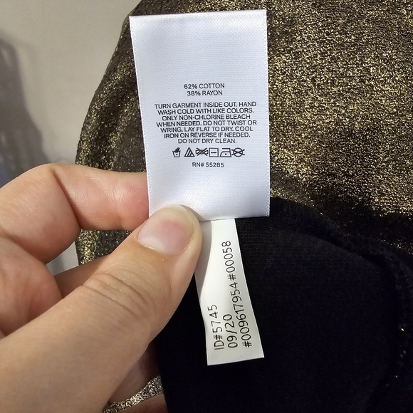 HP🎉 ⭐ Express Metallic Pullover Crew Neck Sweater - Size SP - Picture 11 of 12